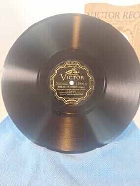 Victor 21843 78 RPM American Spirit / Army and Marine March U.S. Army Band